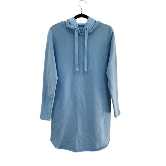 Frank & Eileen Mini James Hooded Dress Size Small Bright Baby Blue Triple Fleece - Picture 3 of 8